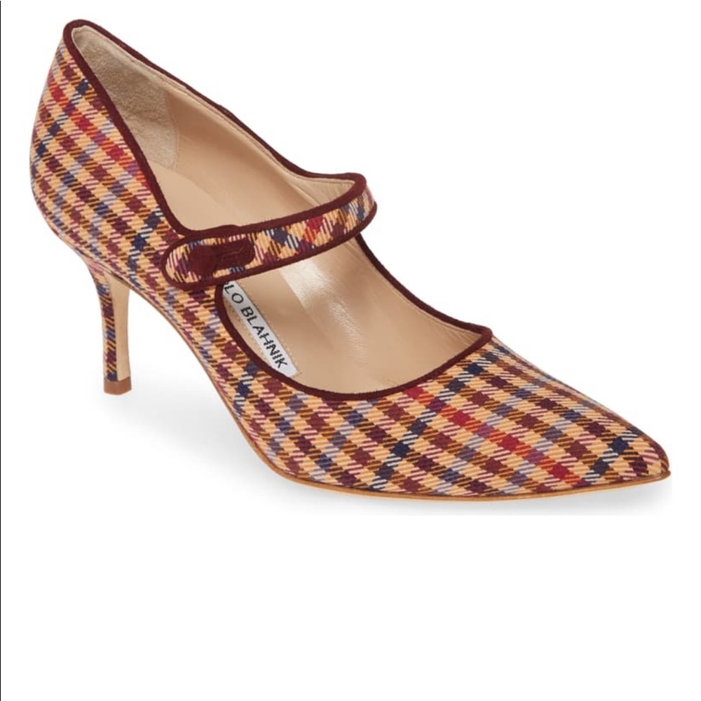 ❌SOLD❌ Manolo Blahnik Campari Mary Jane Pumps
